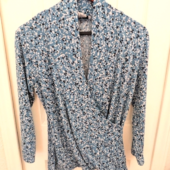 Nine West Wrap Look Blouse - Picture 3 of 9